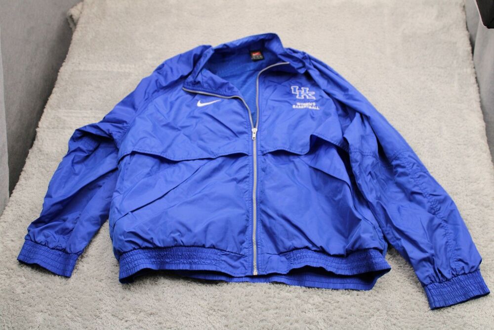 Nike Team Kentucky Wildcats Women's Basketball Windbreaker Jacket Men's XL Blues